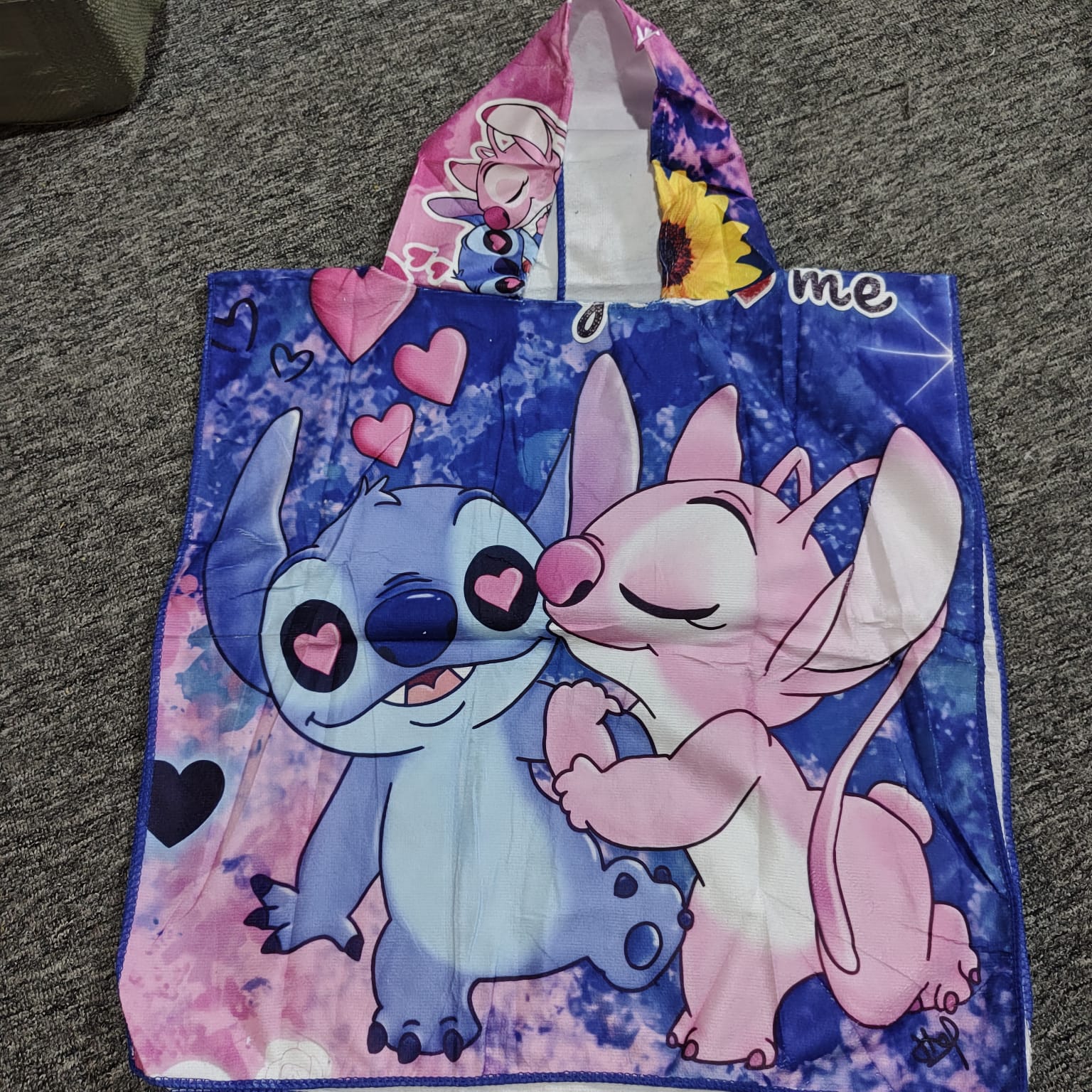 Ponchito infantil de toalla