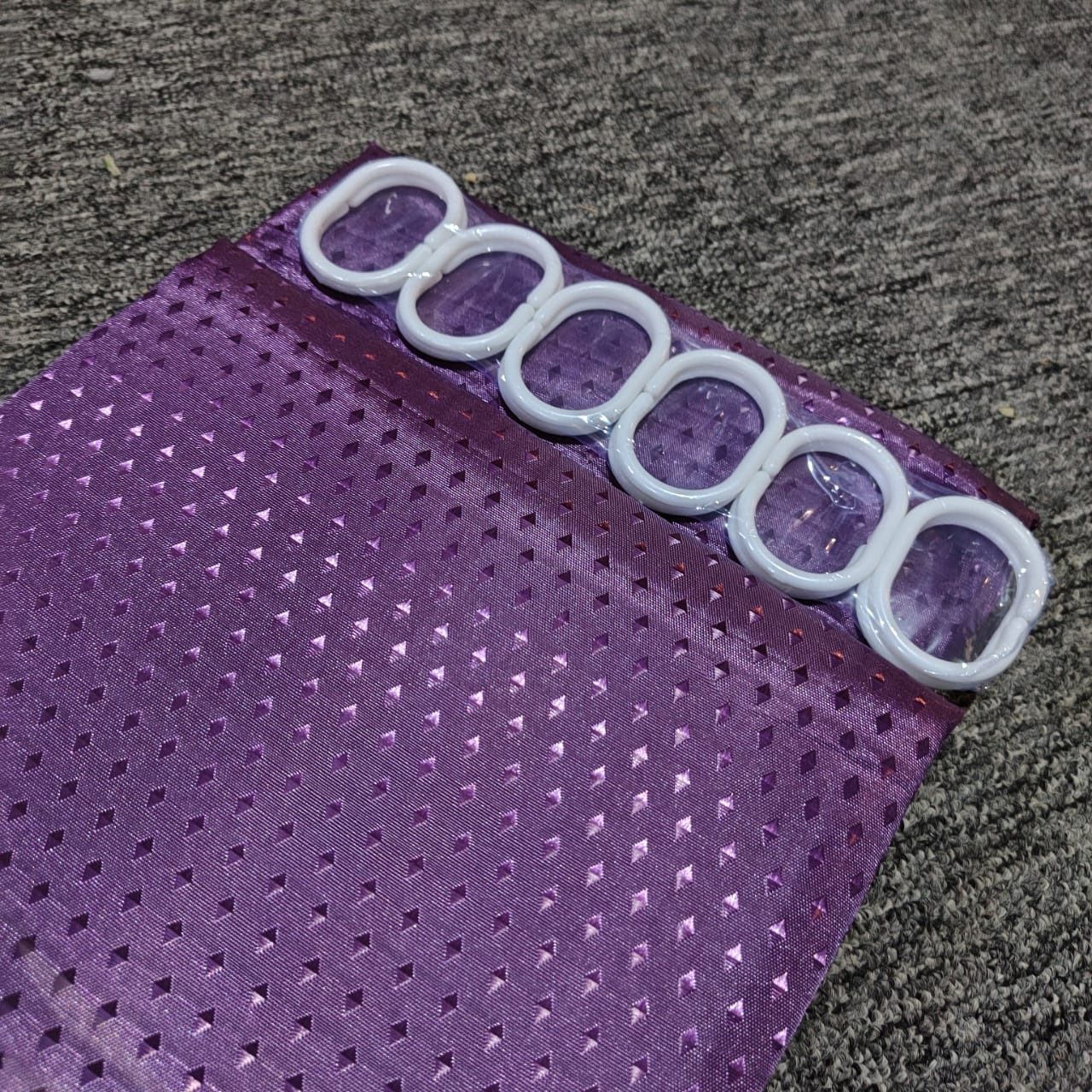 Cortina de baño raso lisa